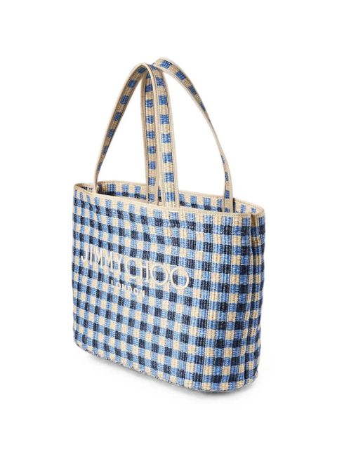 Jimmy Choo East-West beach tote bag - Blue