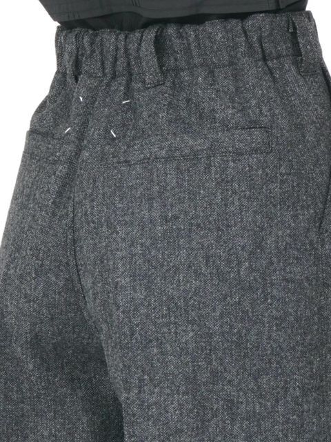 Maison Margiela pleated-front wool trousers - Grey