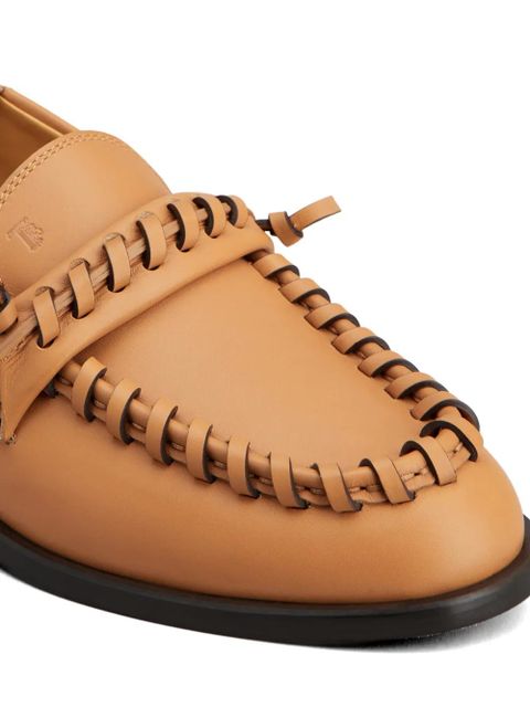 Tod's braided loafers - Brown