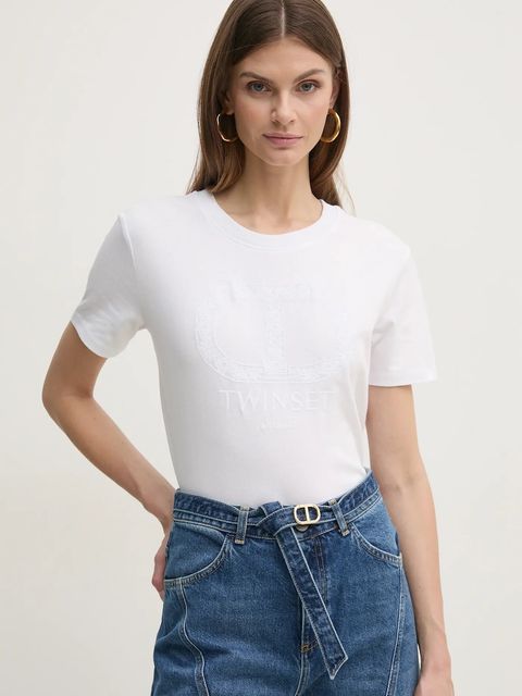 Twinset t-shirt bawełniany - zdjęcie produktu nr 1