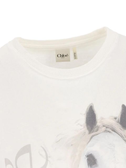 Chloé graphic T-shirt - Neutrals