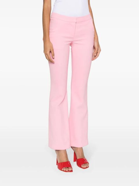 Balmain flared crepe trousers - Pink