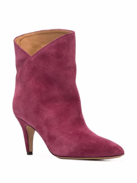 Isabel Marant pointed-toe suede-leather boots - Pink - zdjęcie produktu nr 2