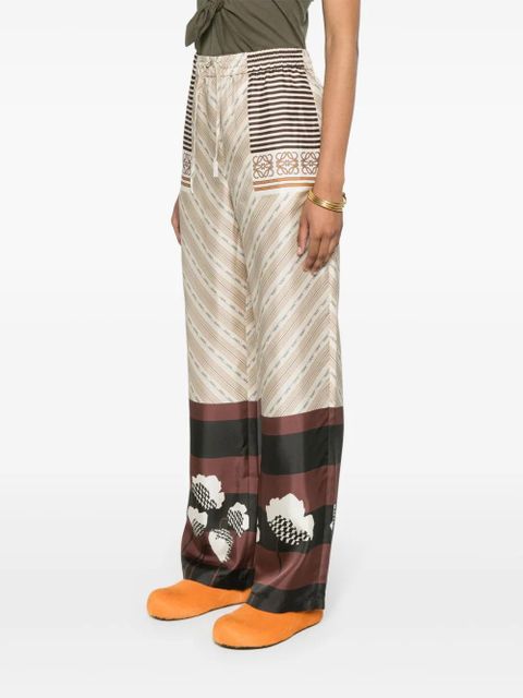 LOEWE printed straight trousers - Neutrals