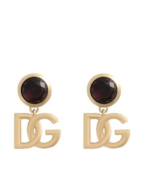 Dolce & Gabbana logo-plaque earrings - Gold - zdjęcie produktu nr 1