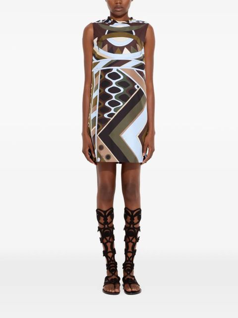 PUCCI Vivara-print silk dress - Brown - zdjęcie produktu nr 2