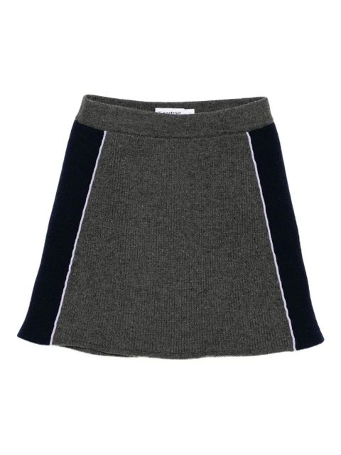 Self-Portrait ribbed knit mini skirt - Grey - zdjęcie produktu nr 1