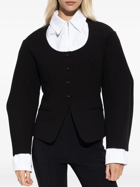 Jacquemus button-fastening balloon-sleeve jacket - Black - zdjęcie produktu nr 2