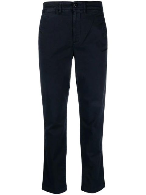Lauren Ralph Lauren slim-fit cotton trousers - Blue - zdjęcie produktu nr 1