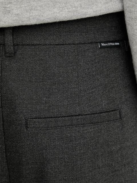 Marc O'Polo spodnie damskie kolor szary szerokie high waist 5000007653