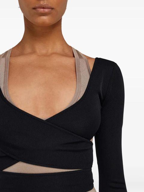 Ferragamo Cache-Coeur sweater - Black