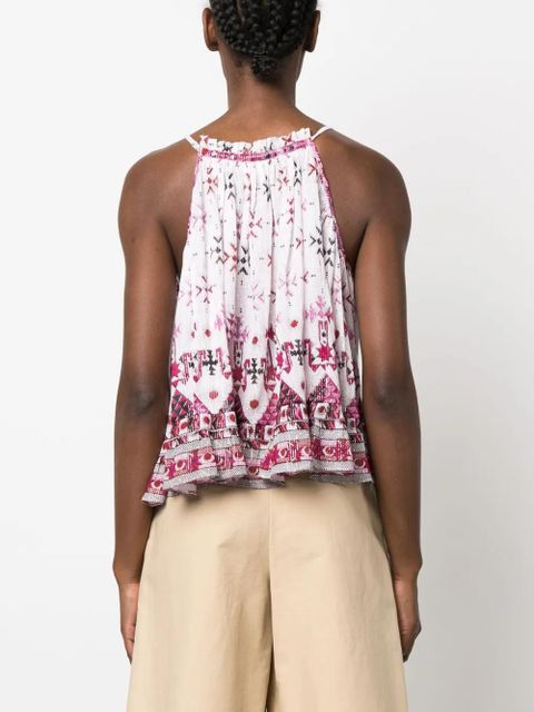 MARANT ÉTOILE Fabino graphic-print top - White