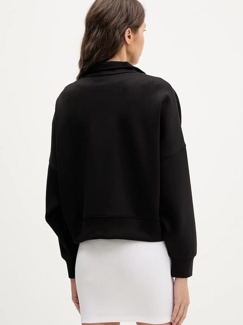 Guess Jeans bluza damska kolor czarny gładka W6RQ10 KD122