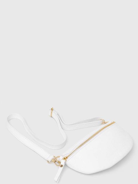 Answear.LAB nerka skórzana kolor biały