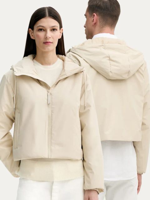 Rains kurtka Lohja Short Insulated Jacket W3T1 kolor beżowy przejściowa 15780