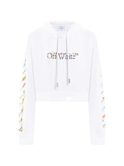 Off-White floral-print hooded knitwear - zdjęcie produktu nr 1