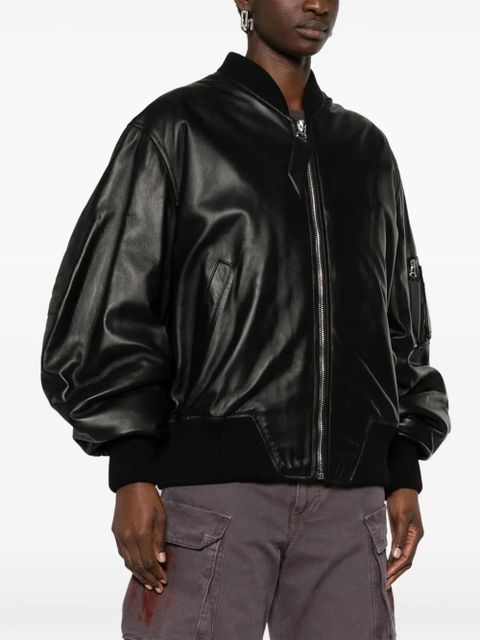 The Attico Anja bomber jacket - Black