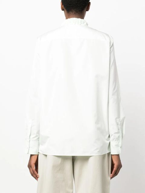 Jil Sander ruffle-detail blouse - Green