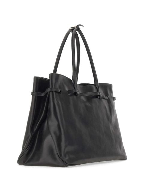 Marge Sherwood XL Grandma Used heart keychain tote bag - Black