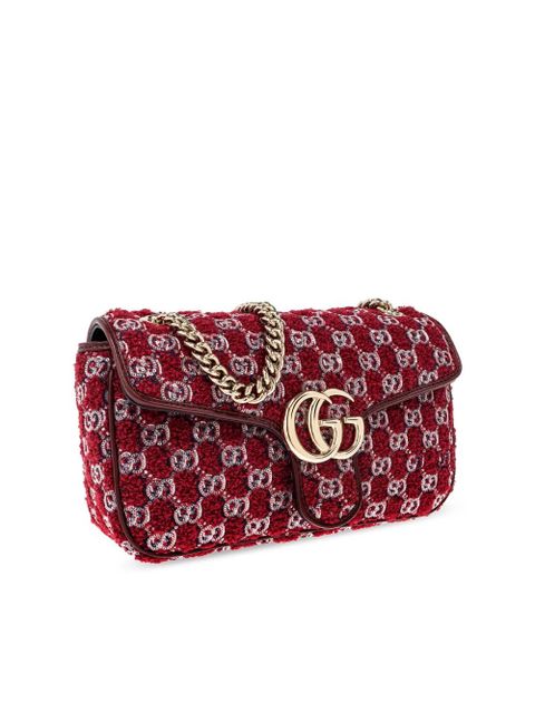 Gucci small GG Marmont shoulder bag - Red