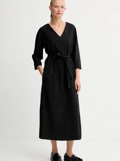 Weekend Max Mara sukienka LAZIALE kolor czarny mini prosta 2525226012600 - zdjęcie produktu nr 1