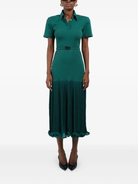 Rowen Rose pleated polo dress - Green - zdjęcie produktu nr 2