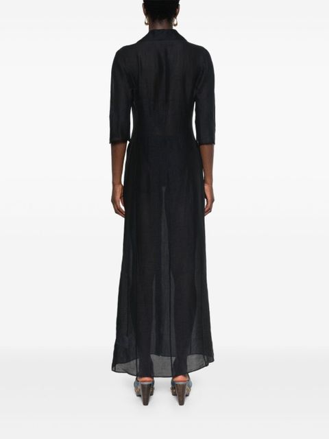 Givenchy 4G-embroidered maxi dress - Black