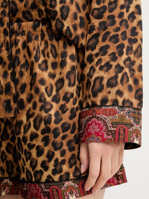 Lauren Ralph Lauren piżama damska kolor brązowy ILN12460