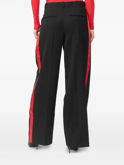 WARDROBE.NYC side-stripe palazzo pants - Black