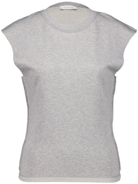 Rabanne chain-detail cotton T-shirt - Grey - zdjęcie produktu nr 1