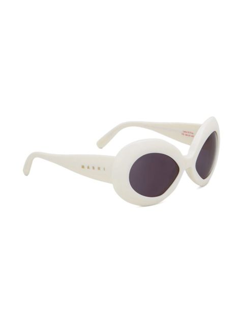 Marni Eyewear oversized-frame sunglasses - White
