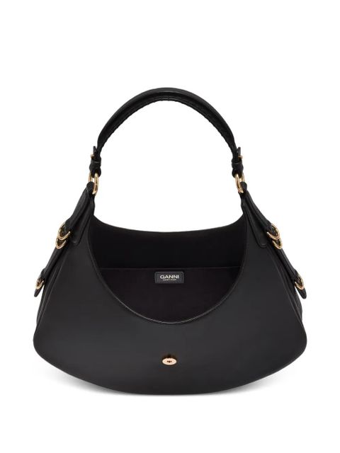 GANNI crescent shoulder bag - Black