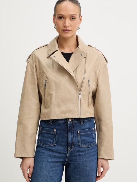 BOSS Orange kurtka skórzana C Salace - zdjęcie produktu nr 1