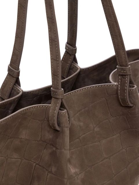 LouLou de Saison Doyle circular leather tote bag - Neutrals - zdjęcie produktu nr 2