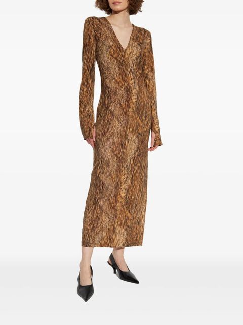 MM6 Maison Margiela long-sleeve dress - Brown - zdjęcie produktu nr 2