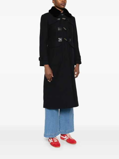 SANDRO toggle-fastening coat - Black