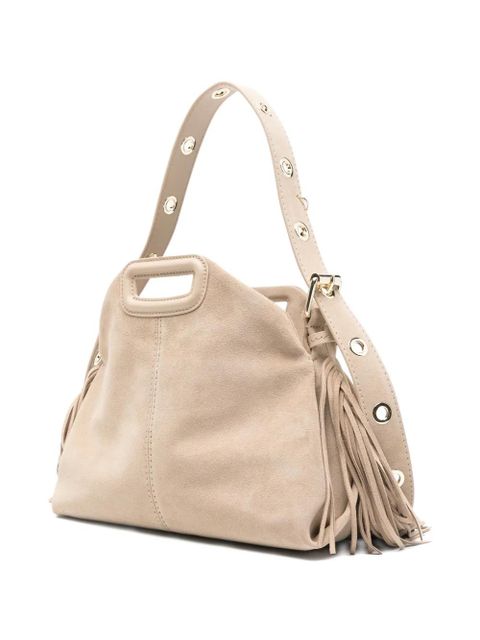 Maje fringed-detail tote bag - Neutrals