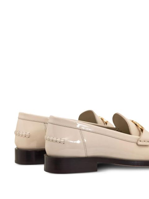 Ferragamo Gancini leather loafers - Neutrals