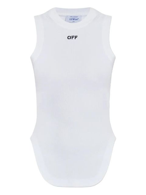 Off-White cotton tank top - zdjęcie produktu nr 1