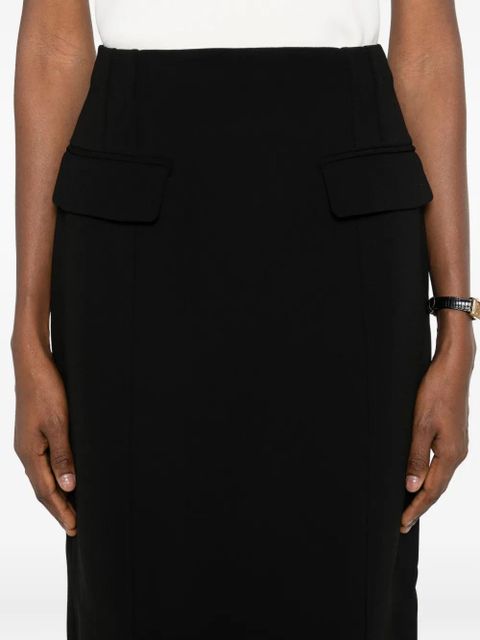 TOTEME flap-pocket skirt - Black