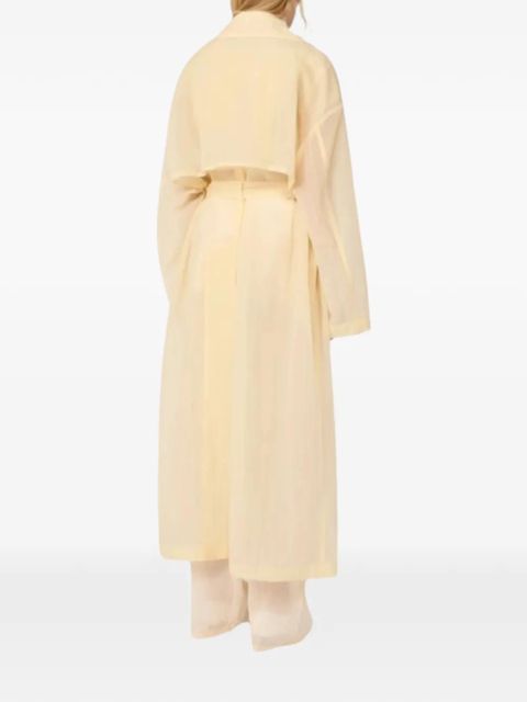 Sportmax Spsfata belted trench coat - Yellow