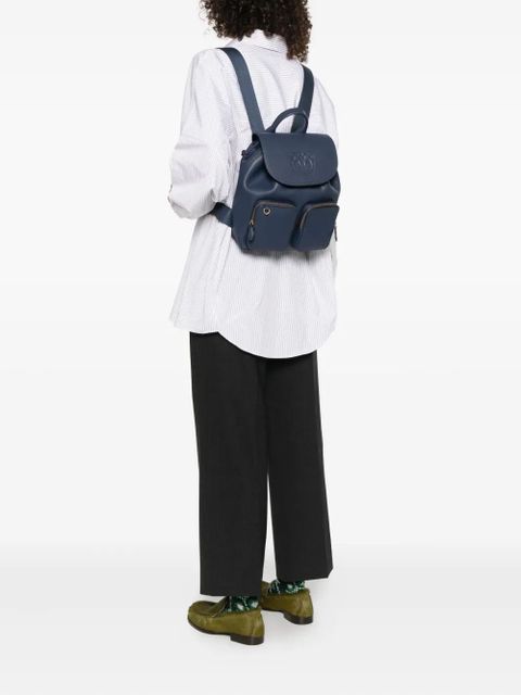 PINKO multi-pocket backpack - Blue