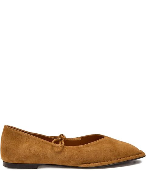 ALOHAS Sway suede ballet flats - Brown - zdjęcie produktu nr 1