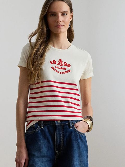 Lauren Ralph Lauren t-shirt damski bawełniany - zdjęcie produktu nr 1