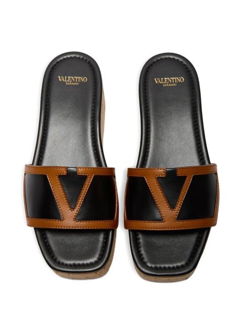 Valentino Garavani Viva Superstar cork platform sandals - Black