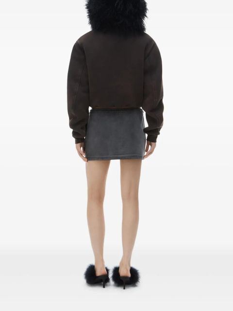 Alexander Wang drawstring-waist mini skirt - Grey