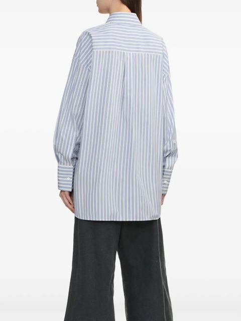 The Attico lace-trim shirt - White