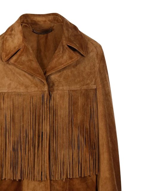Golden Goose fringe suede jacket - Brown