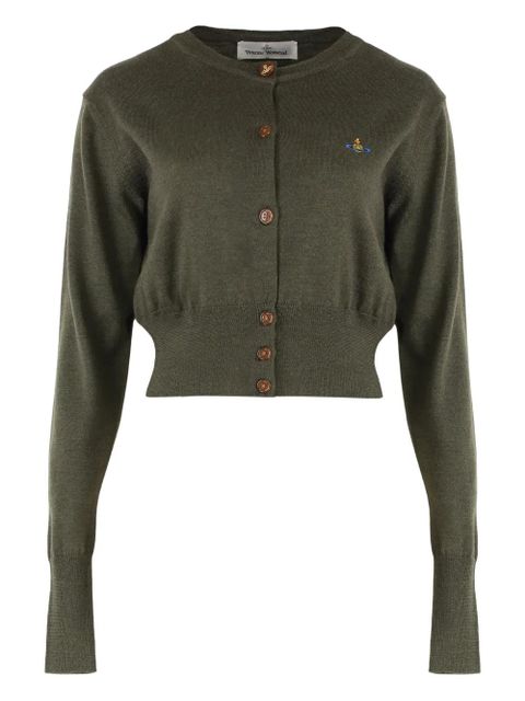 Vivienne Westwood Bea orb logo cardigan - Green - zdjęcie produktu nr 1
