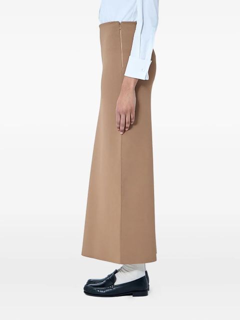 Max Mara zipped maxi skirt - Brown